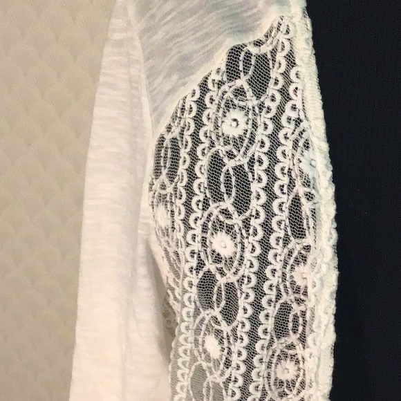 Chico’s zenergy Lovely beautiful lace cover-up sweater hundred percent cotton - Picture 3 of 6